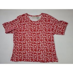 Appleseed's Petite Women's top red Size PM